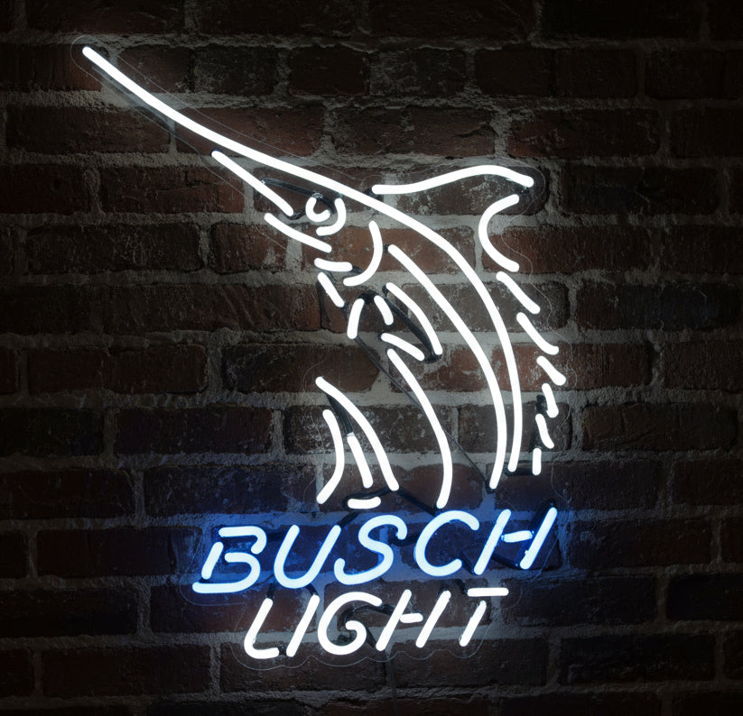 busch light neon sign