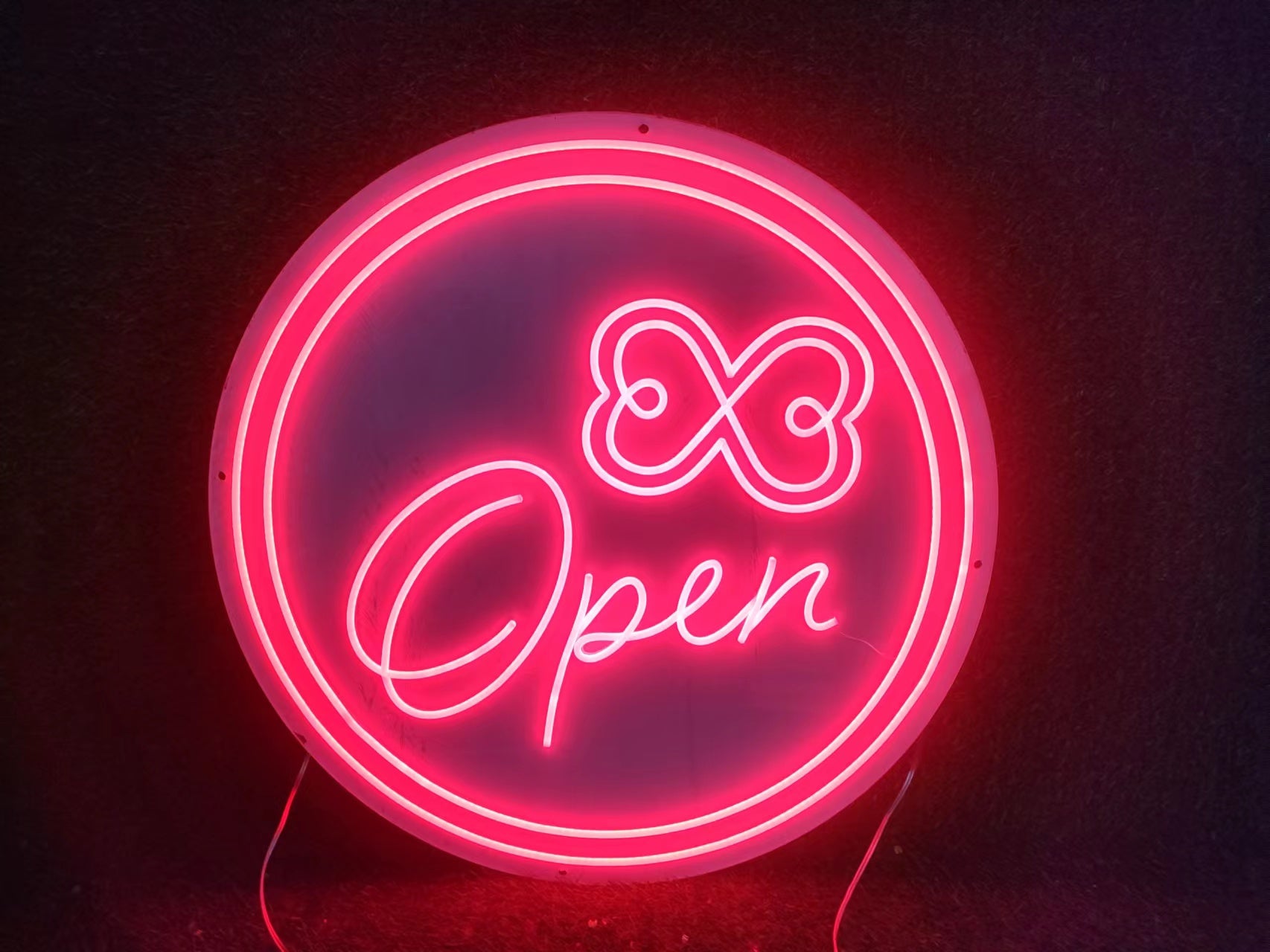 Circle Open Neon Sign
