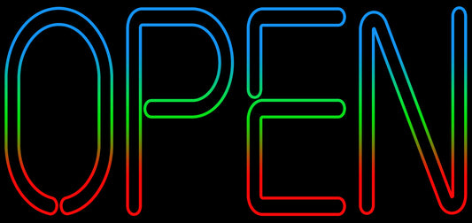 RGB Color Changing OPEN Neon Sign