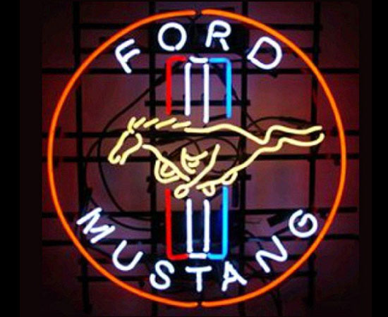 Ford Mustang Neon Sign