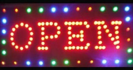 Affordable Multi-Color Open LED Sign