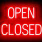 Neon Open Closed Sign