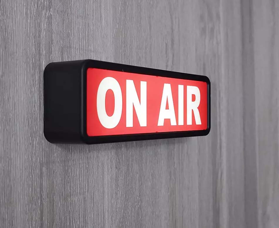 On Air Light box Sign