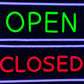 Open Closed Neon Sign