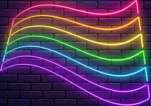 Neon Pride Flag