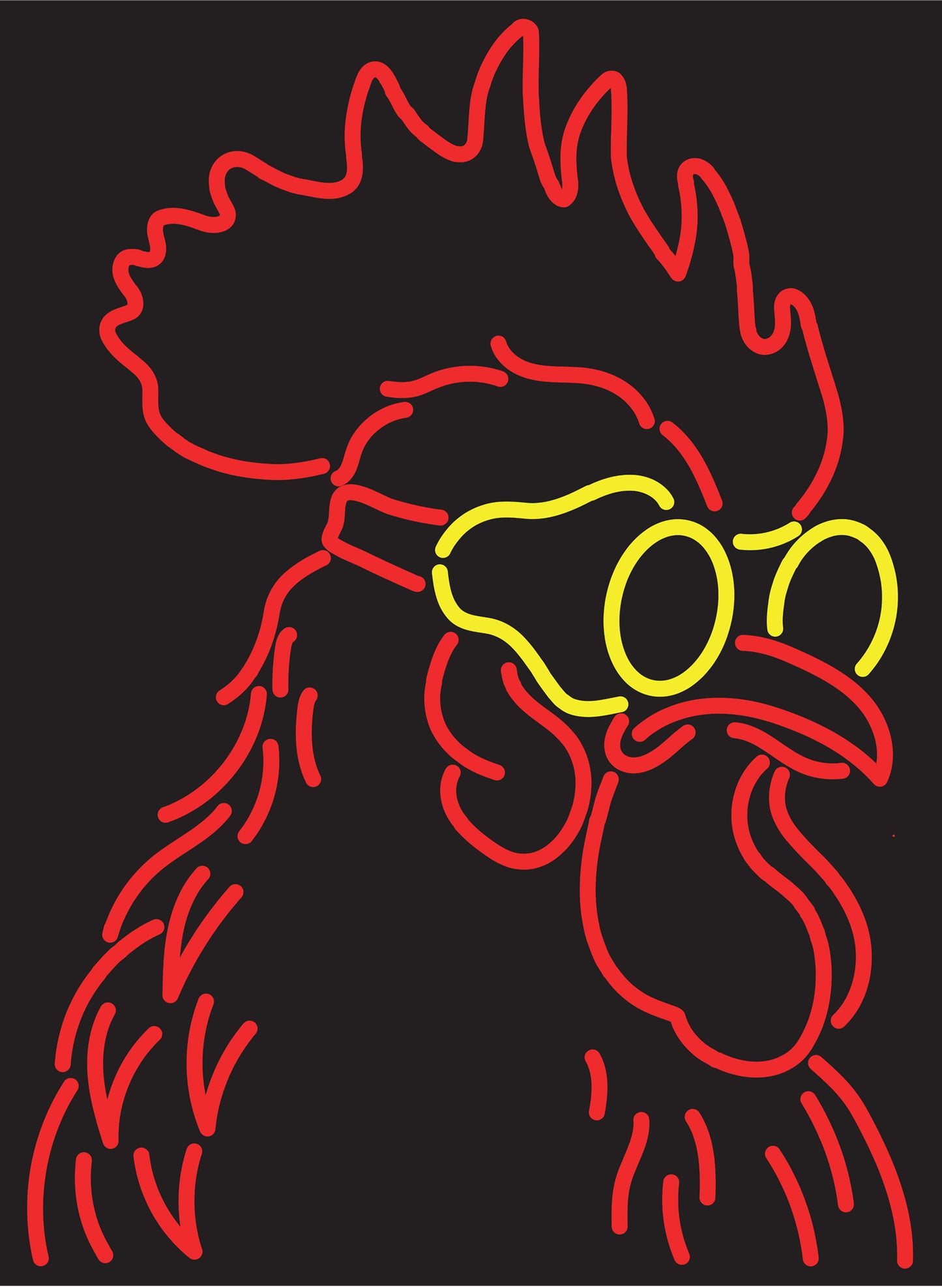 Custom Rooster Neon Sign