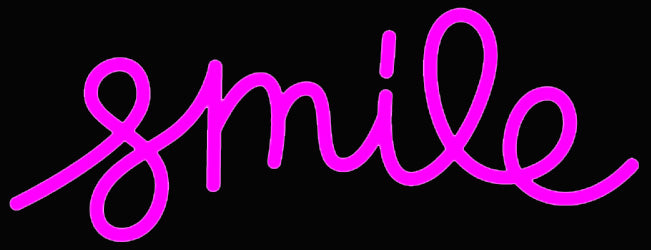 Smile Neon Signs - 5 Color Choices