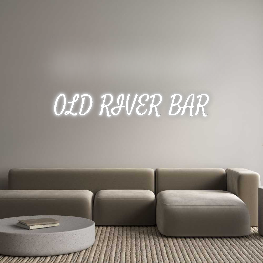 Custom Neon: OLD RIVER BAR