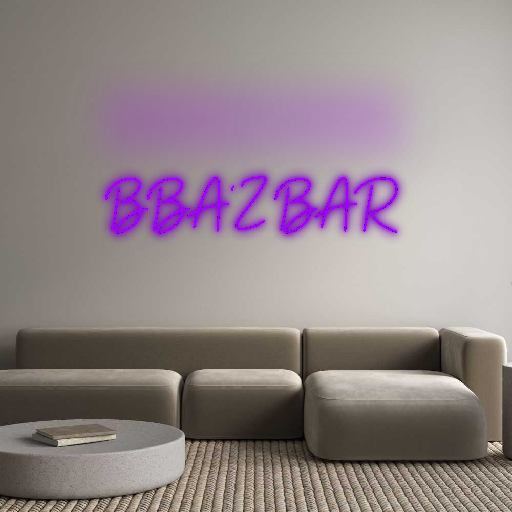 Custom Neon: BBA’Z BAR