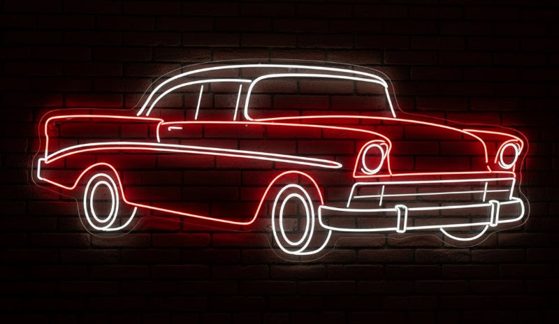 1956 Chevy Bel Air Neon Sign
