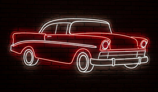 1956 Chevy Bel Air Neon Sign