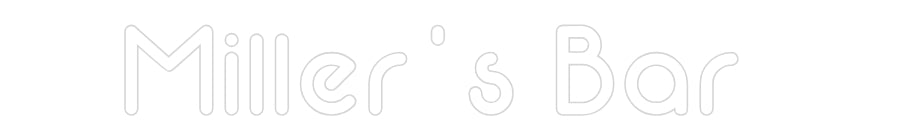 Custom Neon: Miller's Bar