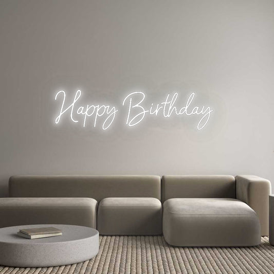 Custom Neon: Happy Birthday
