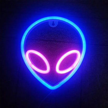Alien Head Neon Sign