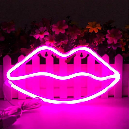 Pink Lips Neon Sign