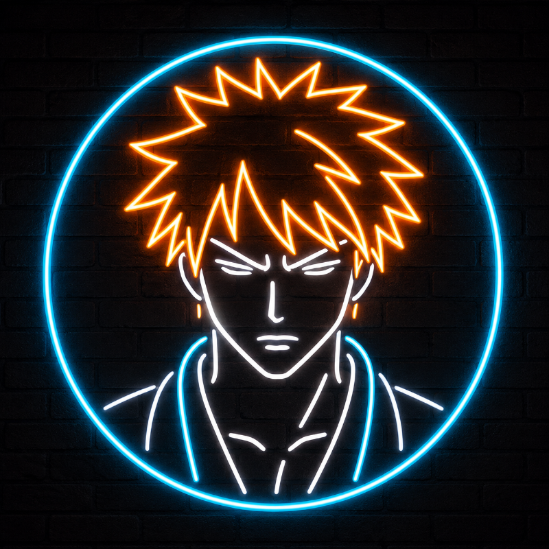 Ichigo Kurosaki Bleach Neon Sign