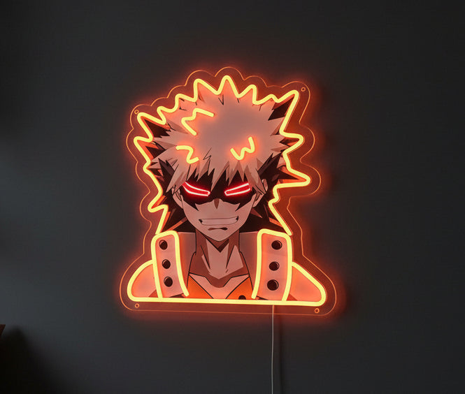 Katsuki Bakugo Neon Sign
