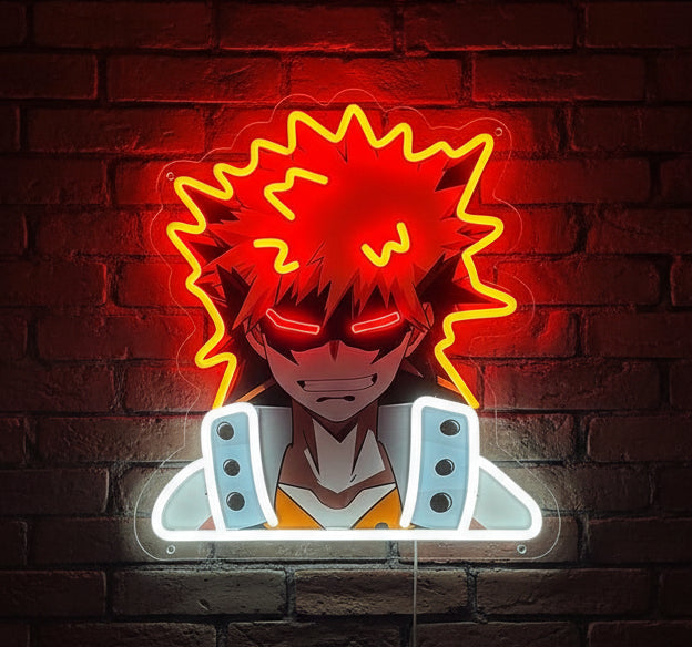 Katsuki Bakugo Neon Sign