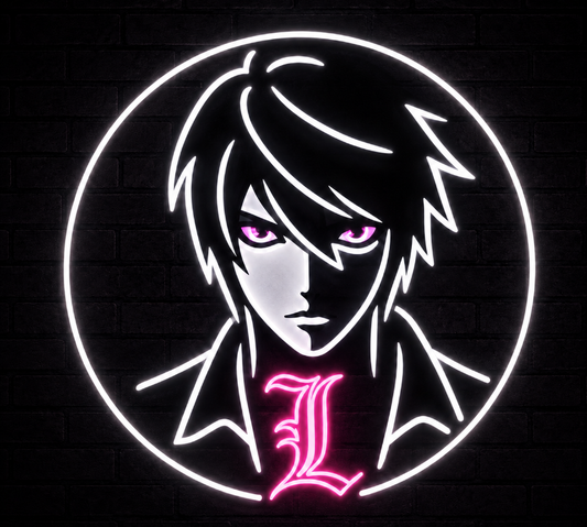 L Lawliet Death Note Neon Sign