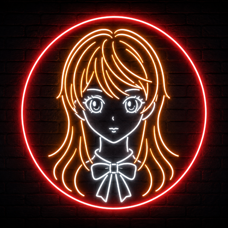 Misa Amane Death Note Neon Sign