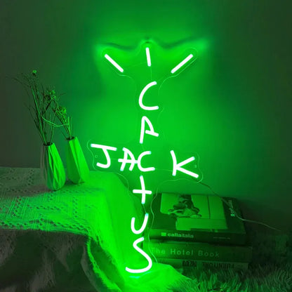 green cactus jack neon sign