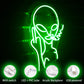 Smoking Alien Neon Sign