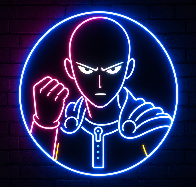 Saitama Neon Sign