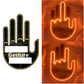 Middle Finger Neon Sign For Car Window