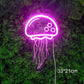 Pink Jellyfish Neon Sign