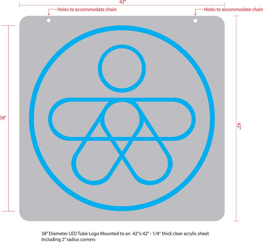 Warren Associates Logo Neon Sign