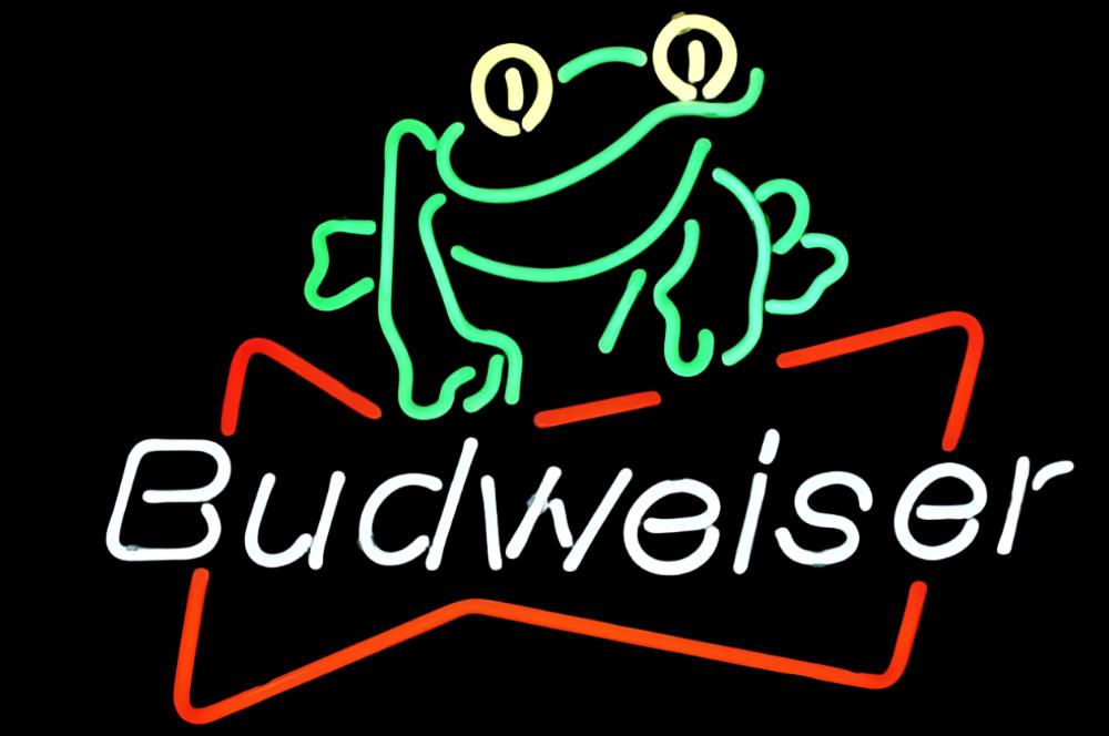 Budweiser Frog Neon Sign