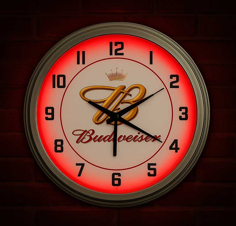 Budweiser Neon Wall Clock