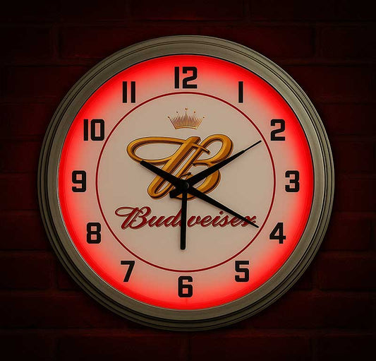 Budweiser Neon Wall Clock