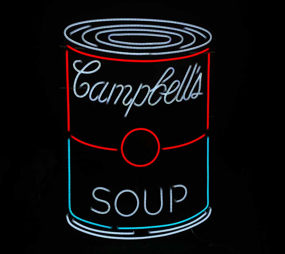 Campbells Soup Can Neon Sign