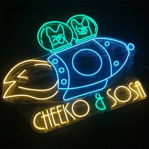 Cheeko & Sosa neon sign