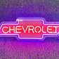 chevrolet logo neon sign