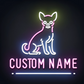 chihuahua custom name neon sign