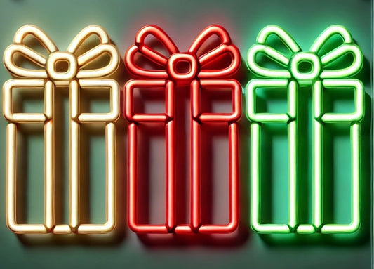 christmas gifts neon sign