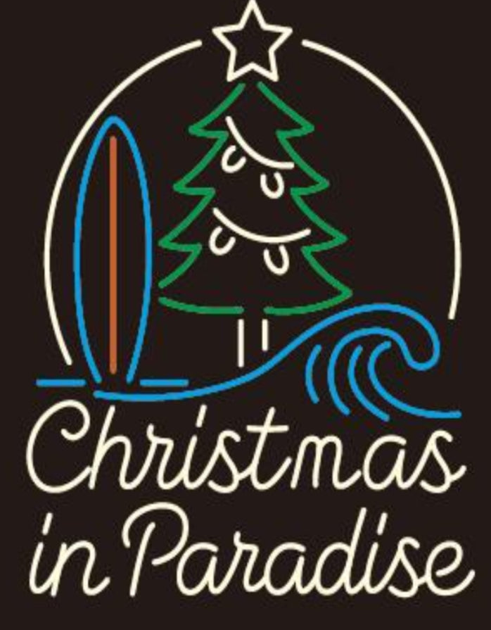 christmas in paradise neon sign 