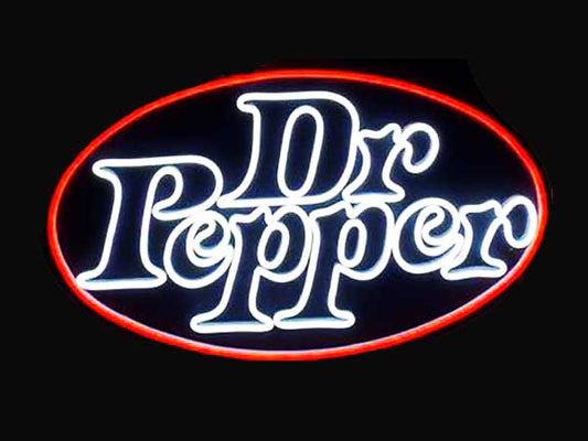 Classic Dr Pepper Neon Sign