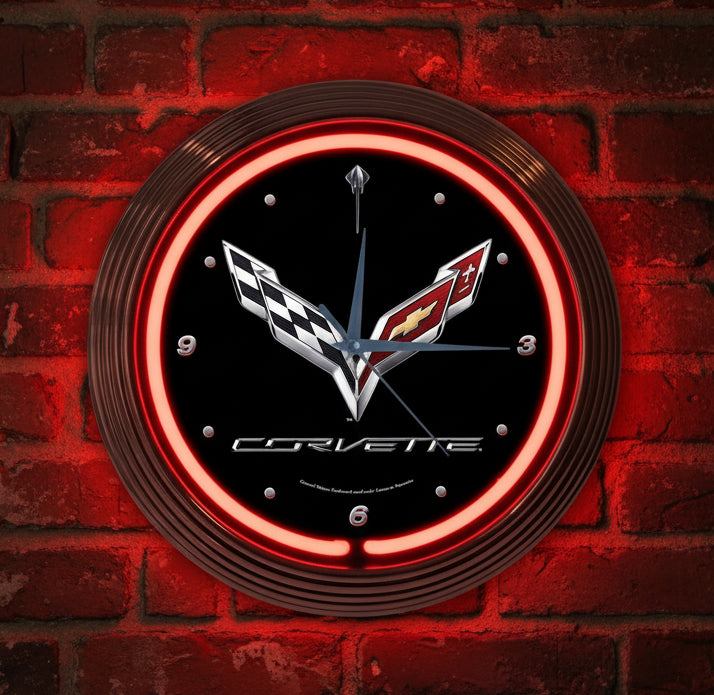 Corvette Neon Clock