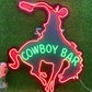 Custom Cowboy Bar Neon Sign