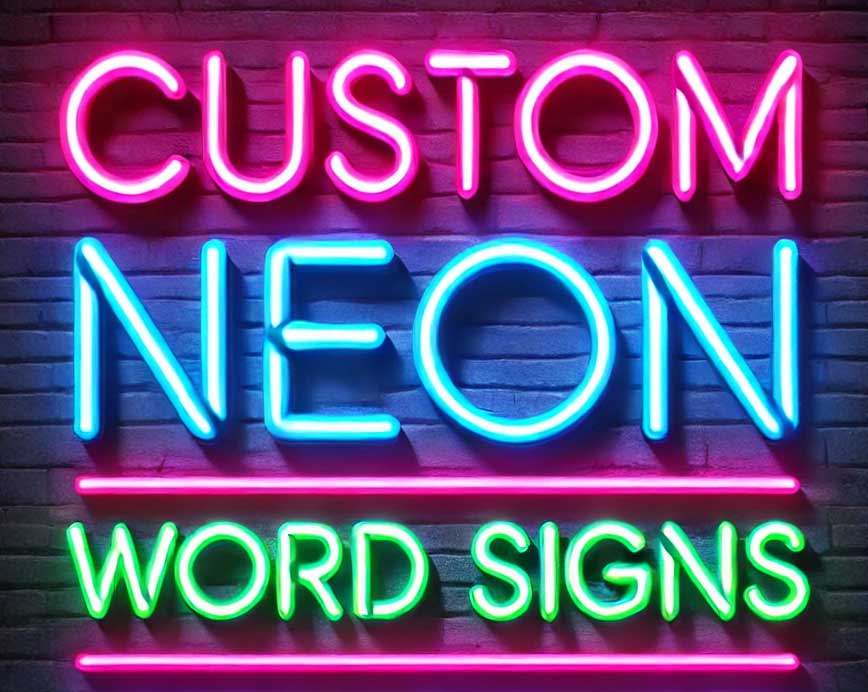 Neon Led Word Signs Custom Word Neon Sign - Create A Custom Neon Name Sign – NeonSignly.com