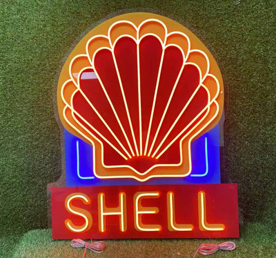 SHELL neon sign