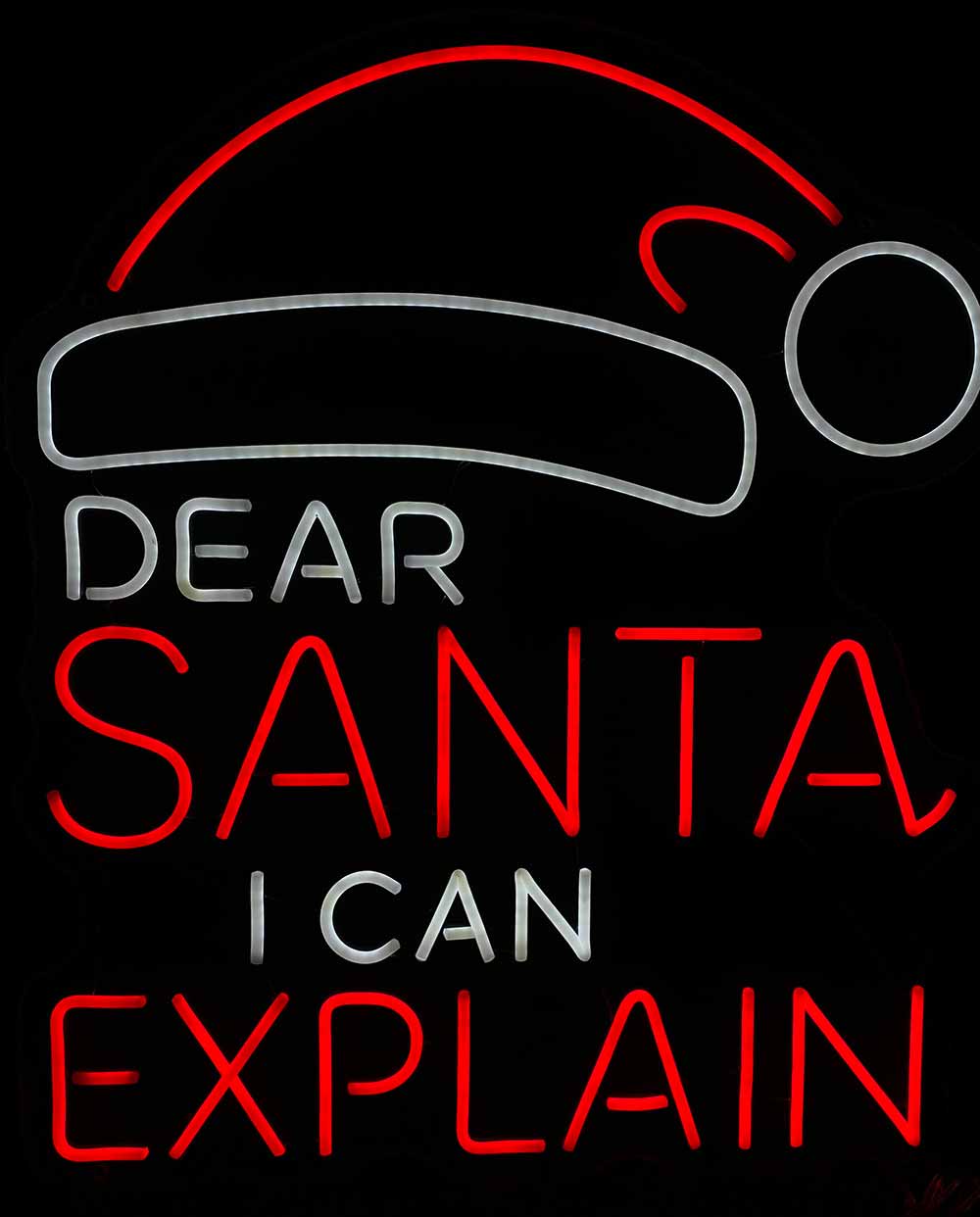 Dear Santa I Can Explain Neon Light