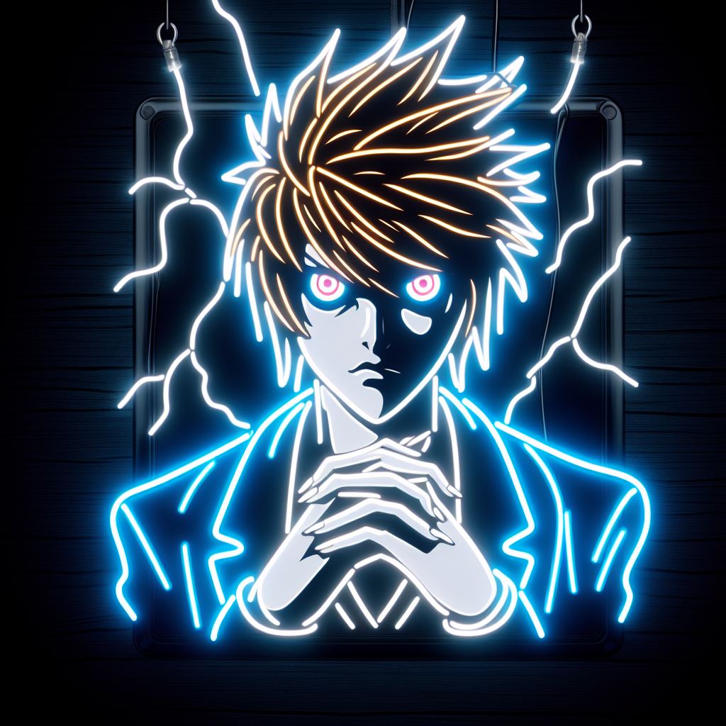 light yagami death note neonsign