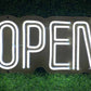 Double Tubing OPEN Neon Sign