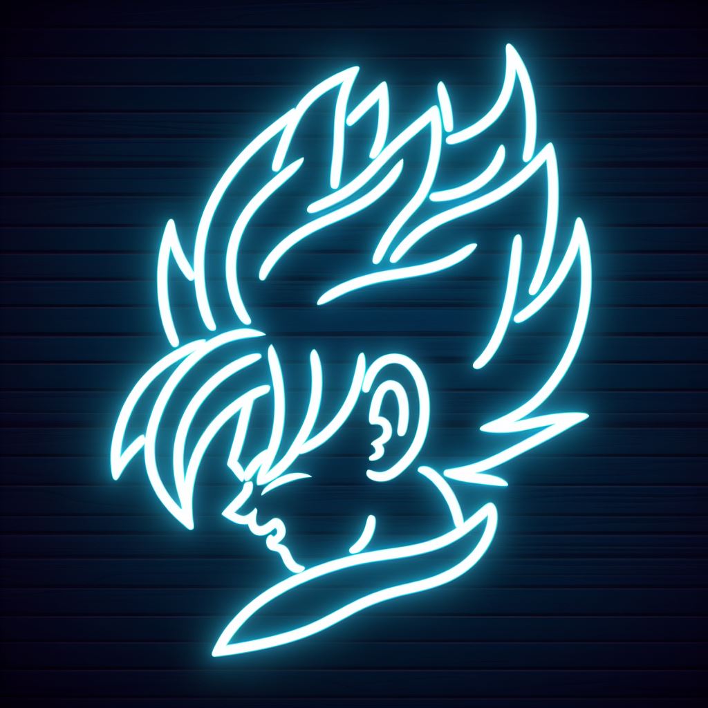 dragon ball anime neon sign