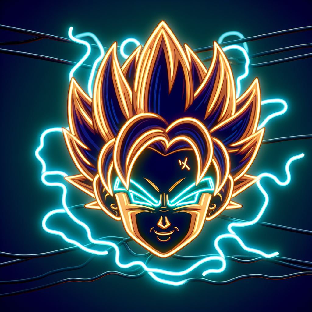 dragon ball anime neon sign