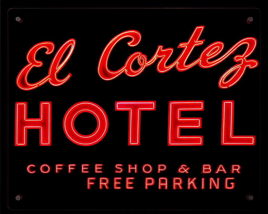 El Cortez Hotel Neon Sign